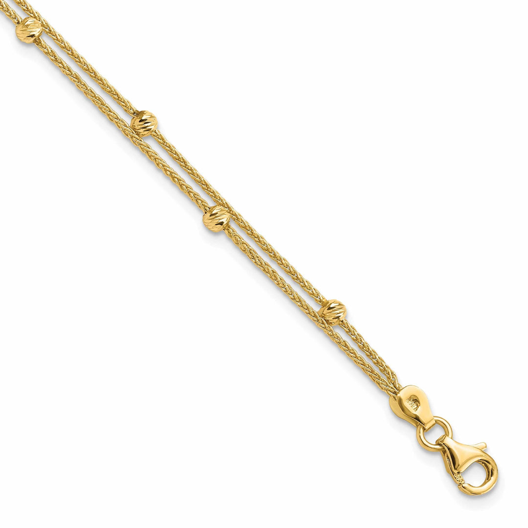 Lovely Rita's Bracelets 14k Yellow Gold Polished 2 Strand Bracelet