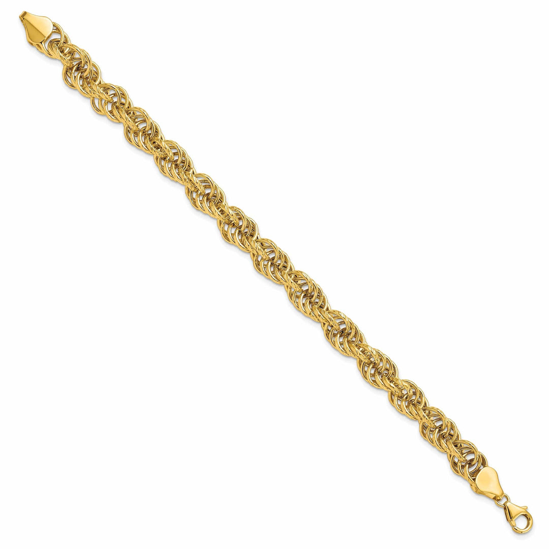 Lovely Rita's Bracelets 14k Yellow Gold Polished Fancy Link Bracelet