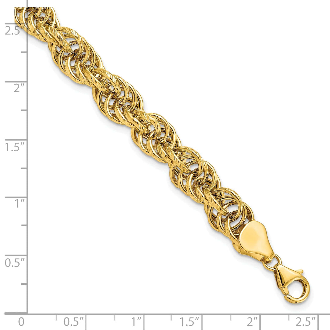 Lovely Rita's Bracelets 14k Yellow Gold Polished Fancy Link Bracelet