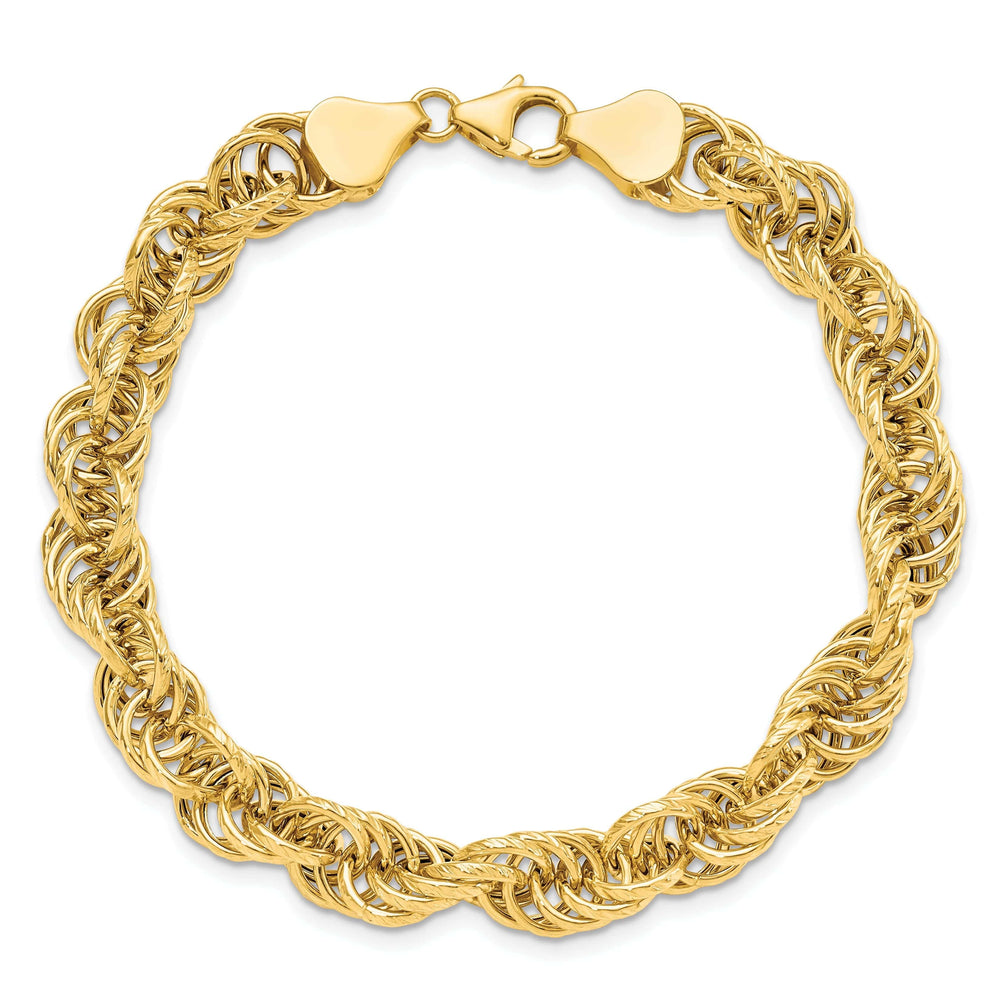 Lovely Rita's Bracelets 14k Yellow Gold Polished Fancy Link Bracelet