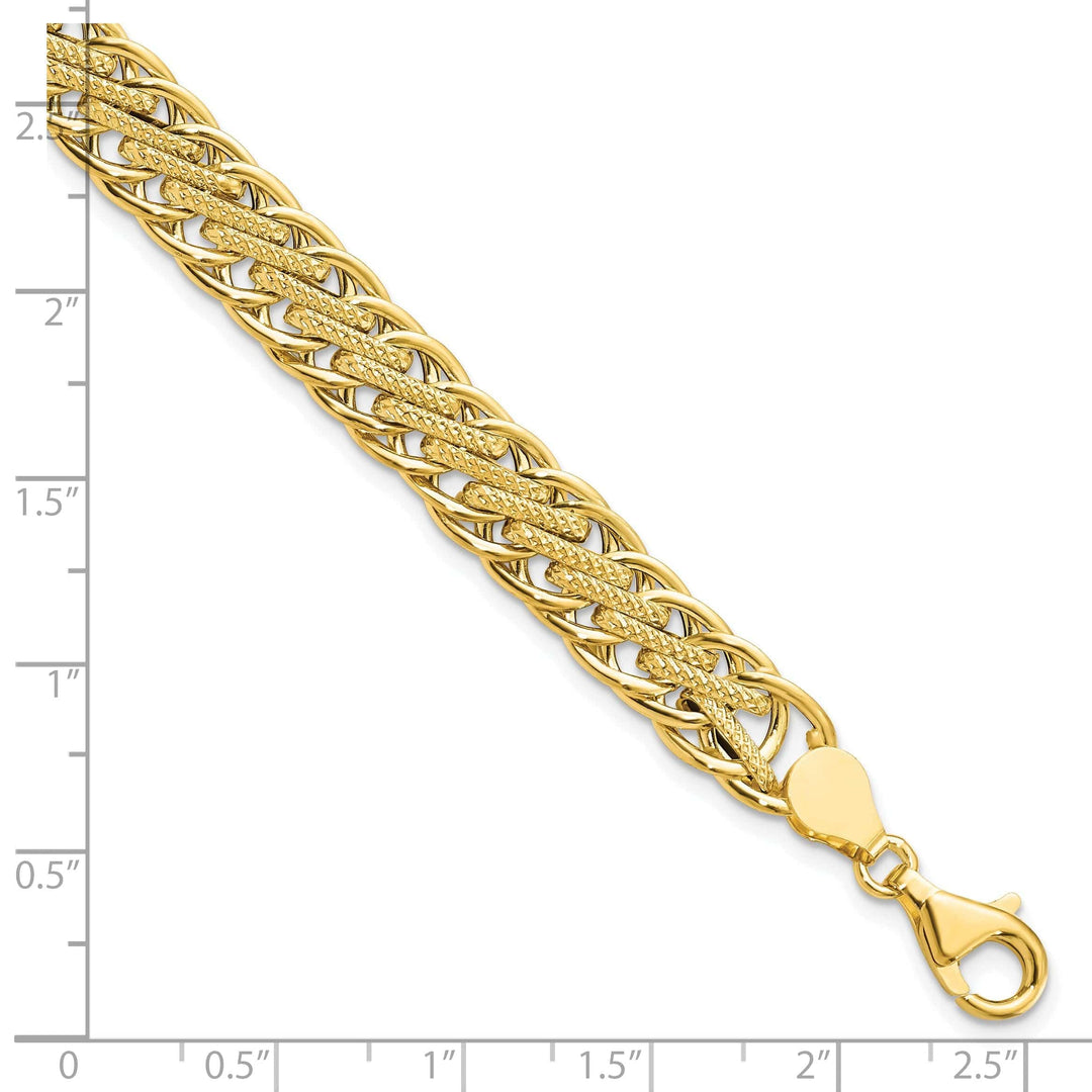 Lovely Rita's Bracelets 14k Yellow Gold Polished Fancy Link Bracelet