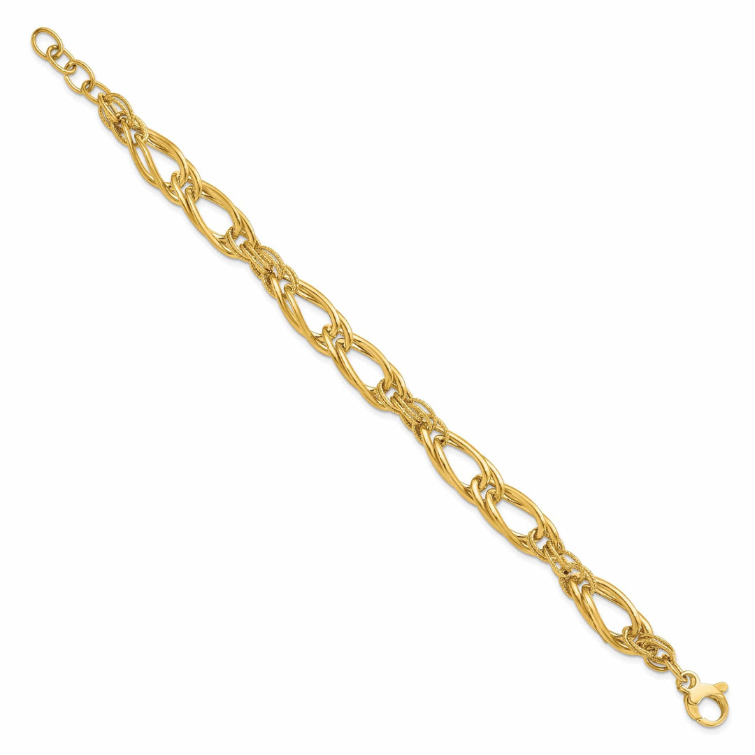Lovely Rita's Bracelets 14k Yellow Gold Polished Fancy Link Bracelet