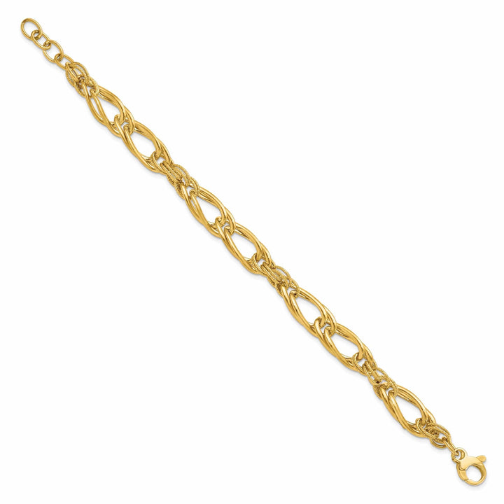 Lovely Rita's Bracelets 14k Yellow Gold Polished Fancy Link Bracelet