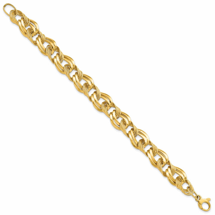 Lovely Rita's Bracelets 14k Yellow Gold Polished Fancy Link Bracelet
