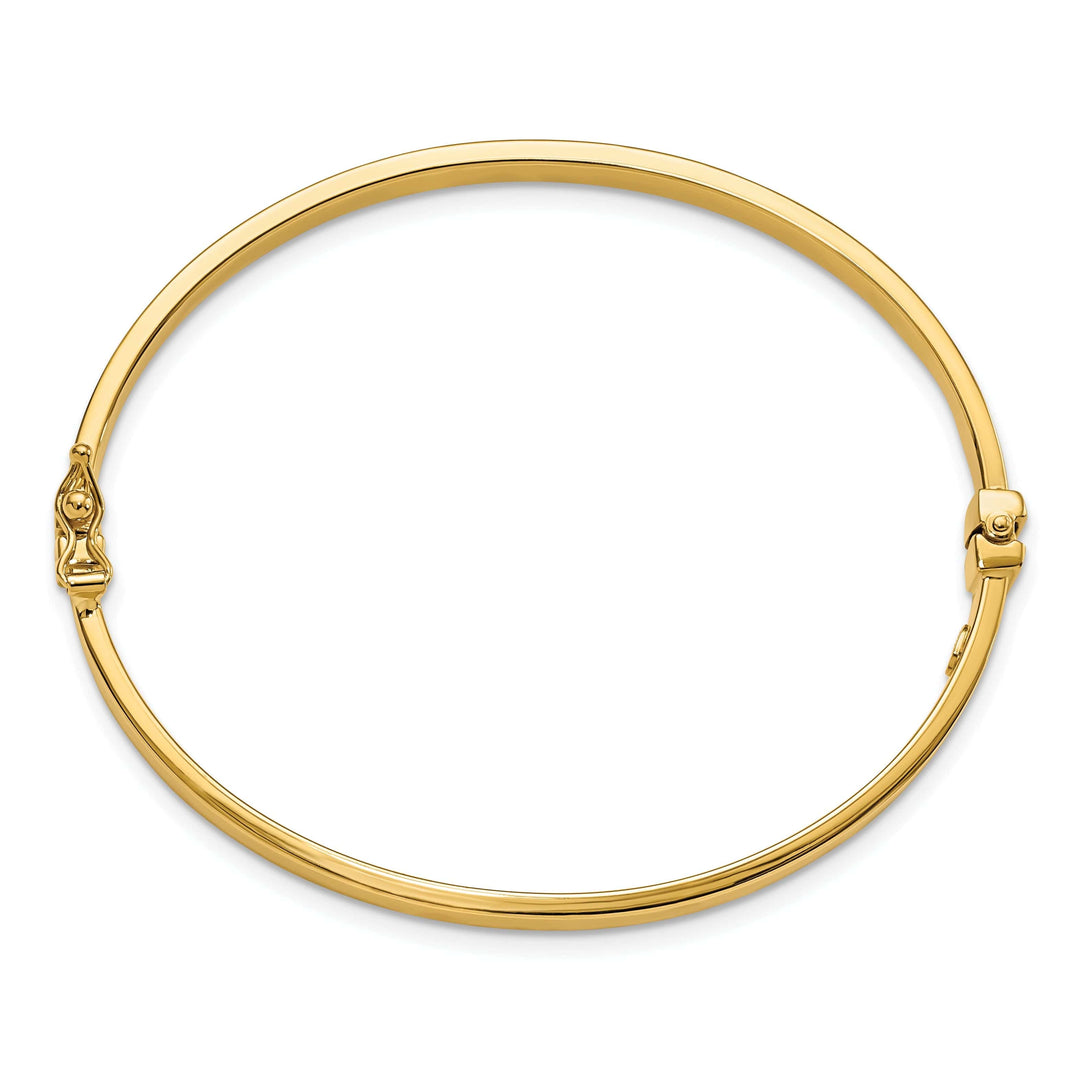 Lovely Rita's Bracelets 14k Yellow Gold Polished Hinged Bangle Bracelet