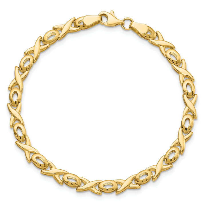 Lovely Rita's Bracelets 14k Yellow Gold Polished XOXO Bracelet