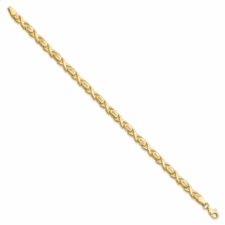 Lovely Rita's Bracelets 14k Yellow Gold Polished XOXO Bracelet