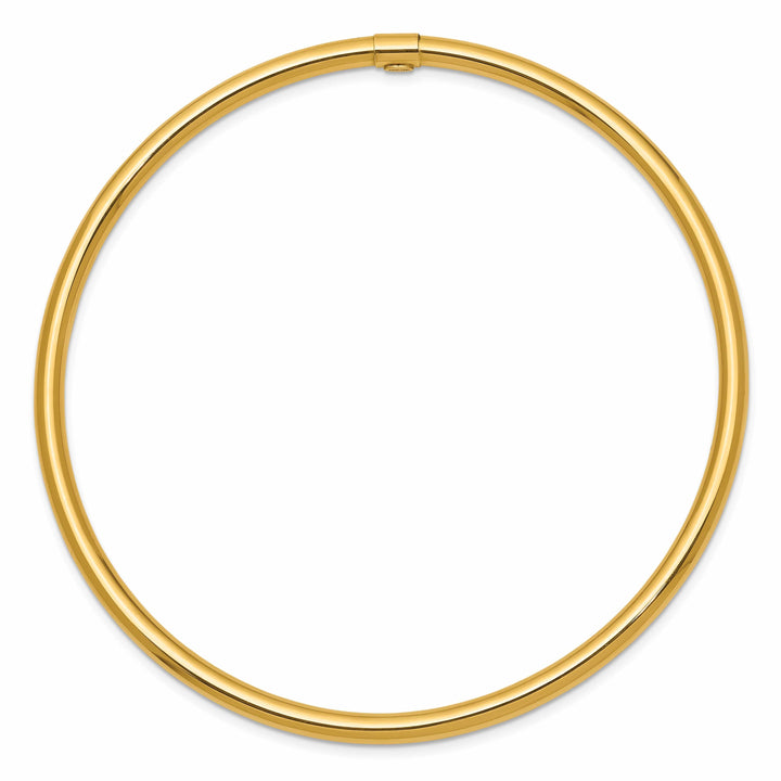 Lovely Rita's Bracelets 14k Yellow Gold Round Tube Slip-on Bangle