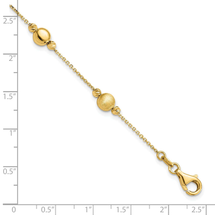 Lovely Rita's Bracelets 14k Yellow Gold Scratch Polish Finish Bracelet