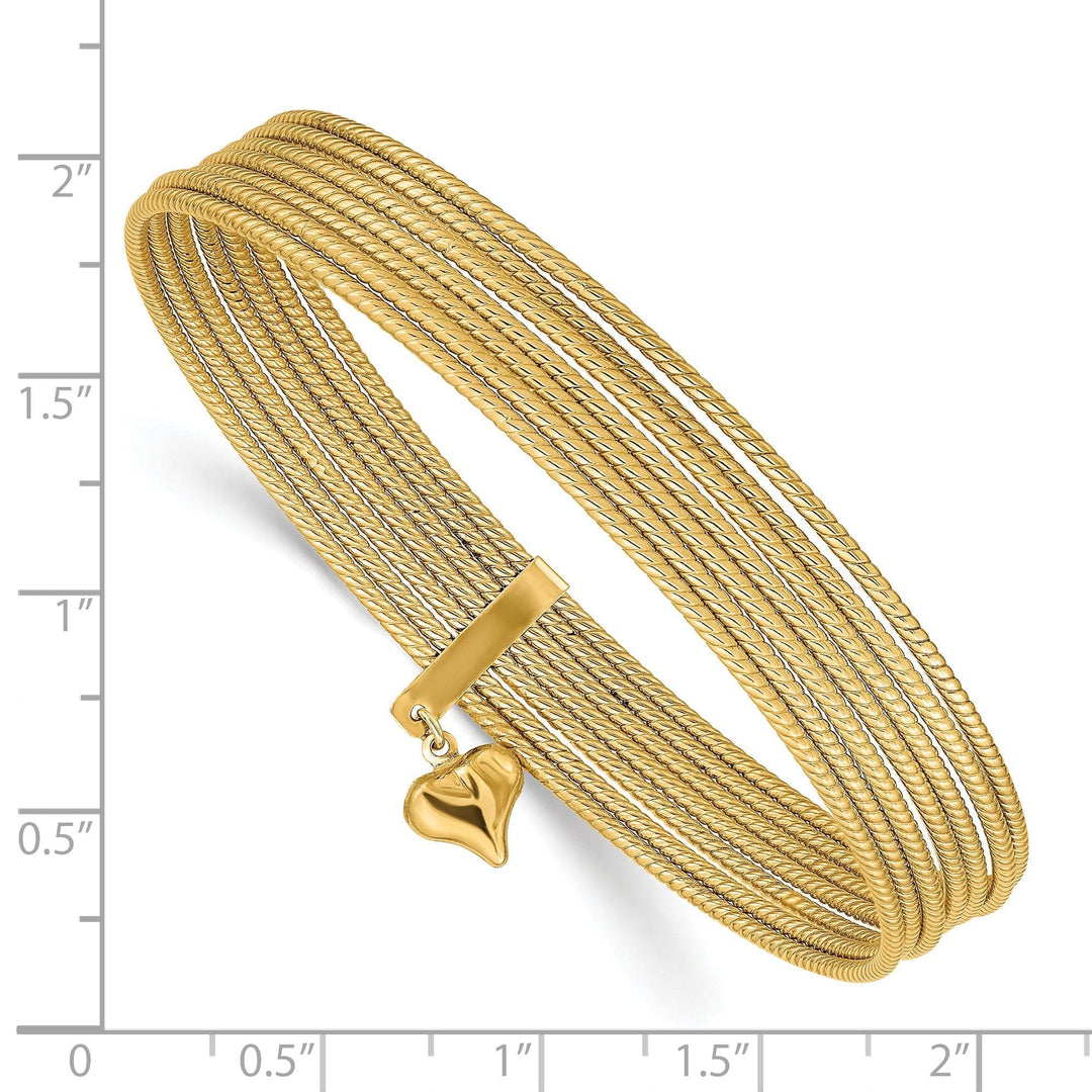 Lovely Rita's Bracelets 14k Yellow Gold Slip On 7 Bangles