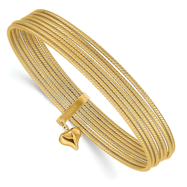 Lovely Rita's Bracelets 14k Yellow Gold Slip On 7 Bangles