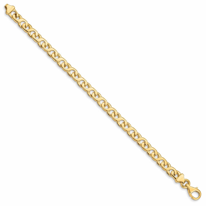 Lovely Rita's Bracelets 14k Yellow Gold Solid 6.00mm Fancy Link Bracelet