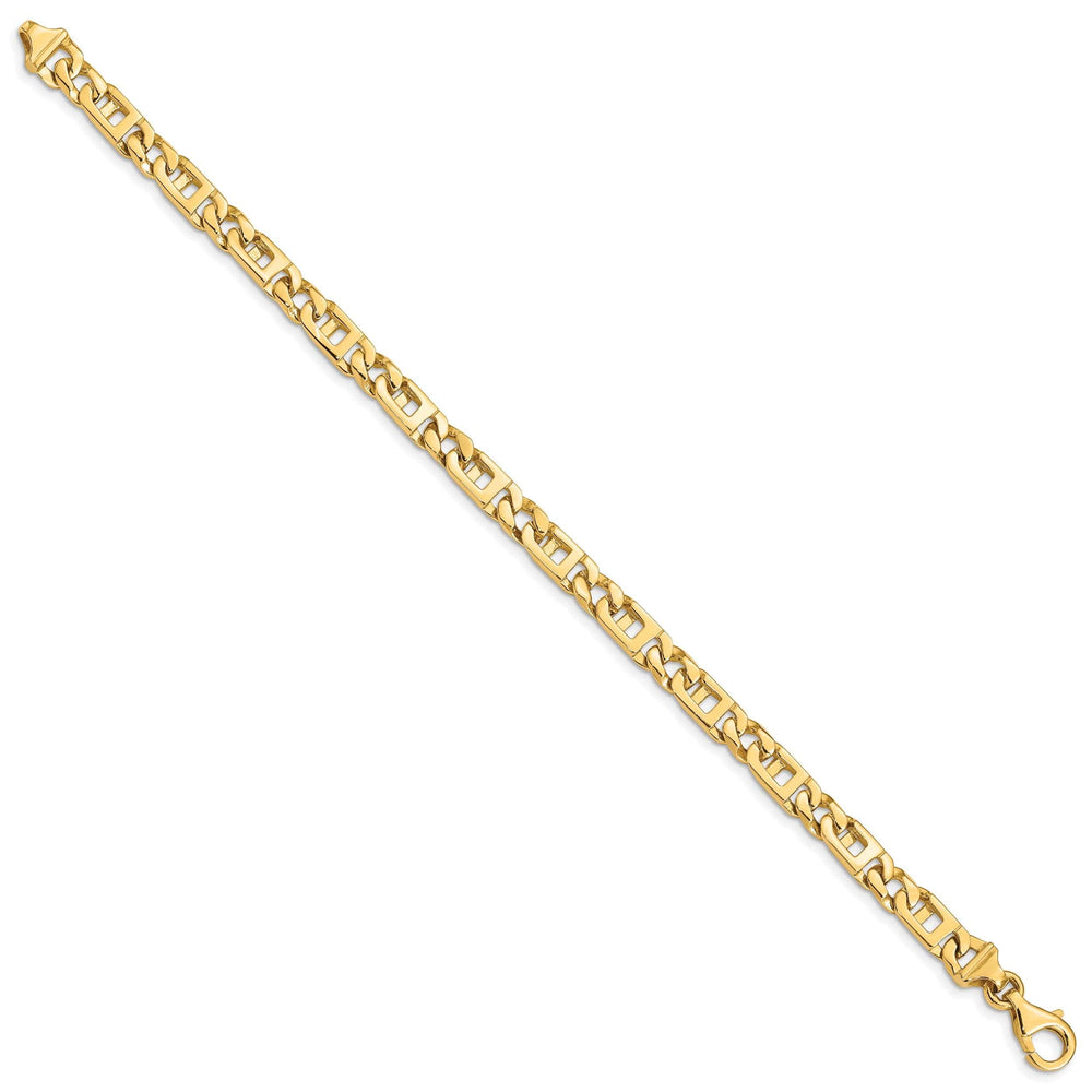 Lovely Rita's Bracelets 14k Yellow Gold Solid 6.00mm Fancy Link Chain Bracelet