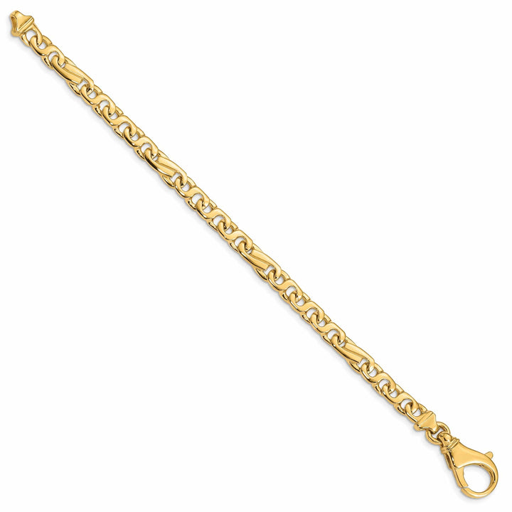Lovely Rita's Bracelets 14k Yellow Gold Solid 6.20mm Fancy Link Bracelet
