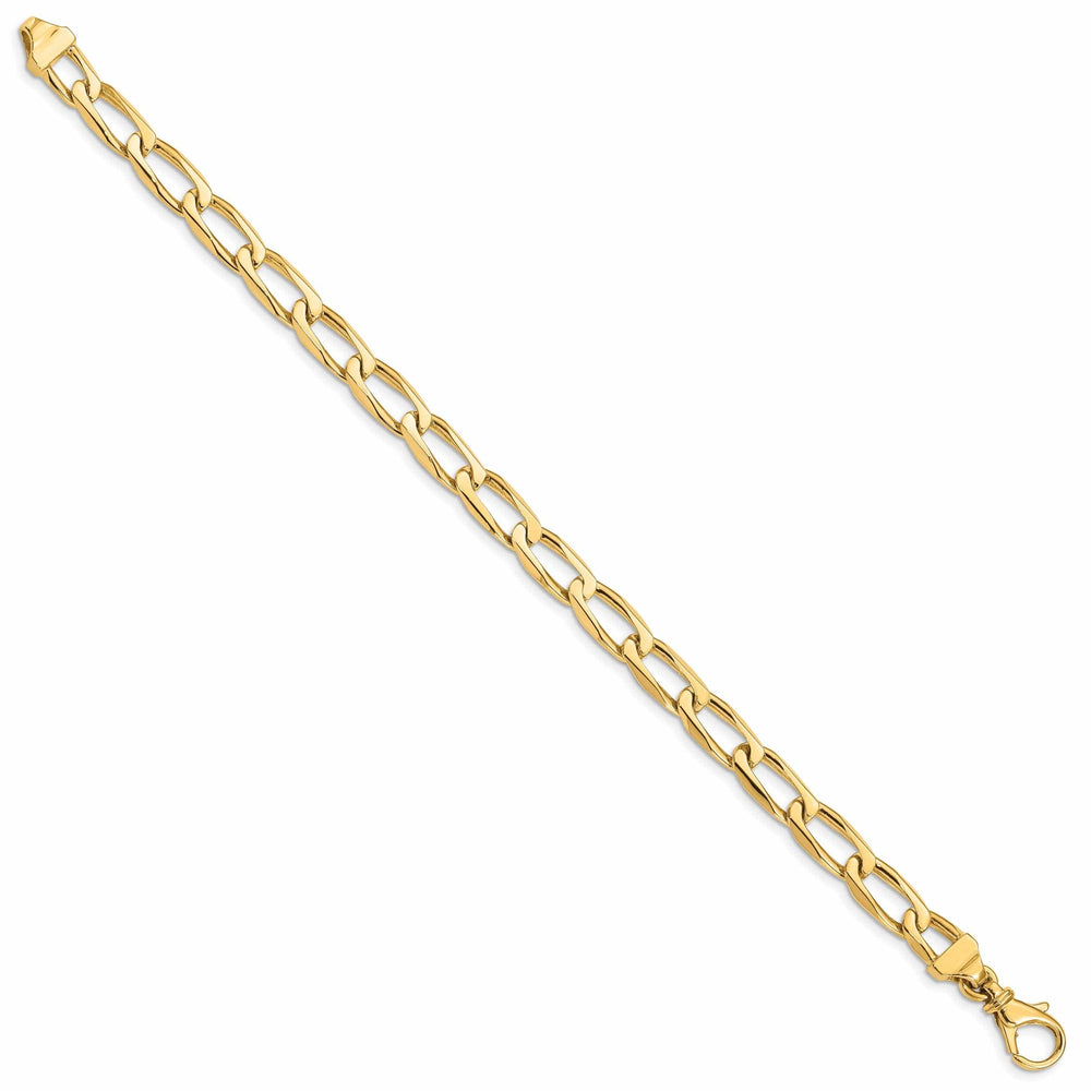 Lovely Rita's Bracelets 14k Yellow Gold Solid 6.50mm Open Link Bracelet
