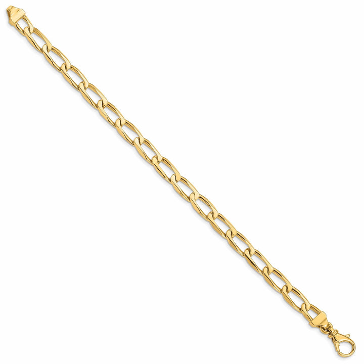 Lovely Rita's Bracelets 14k Yellow Gold Solid 6.50mm Open Link Bracelet