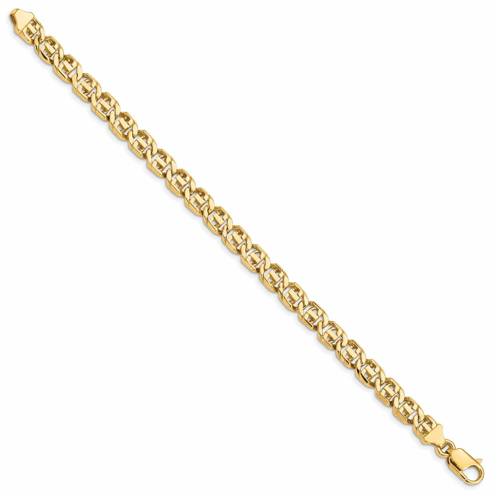 Lovely Rita's Bracelets 14k Yellow Gold Solid 7.00mm Fancy Link Bracelet