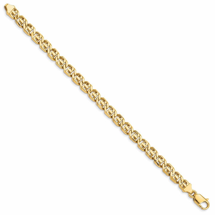 Lovely Rita's Bracelets 14k Yellow Gold Solid 7.00mm Fancy Link Bracelet