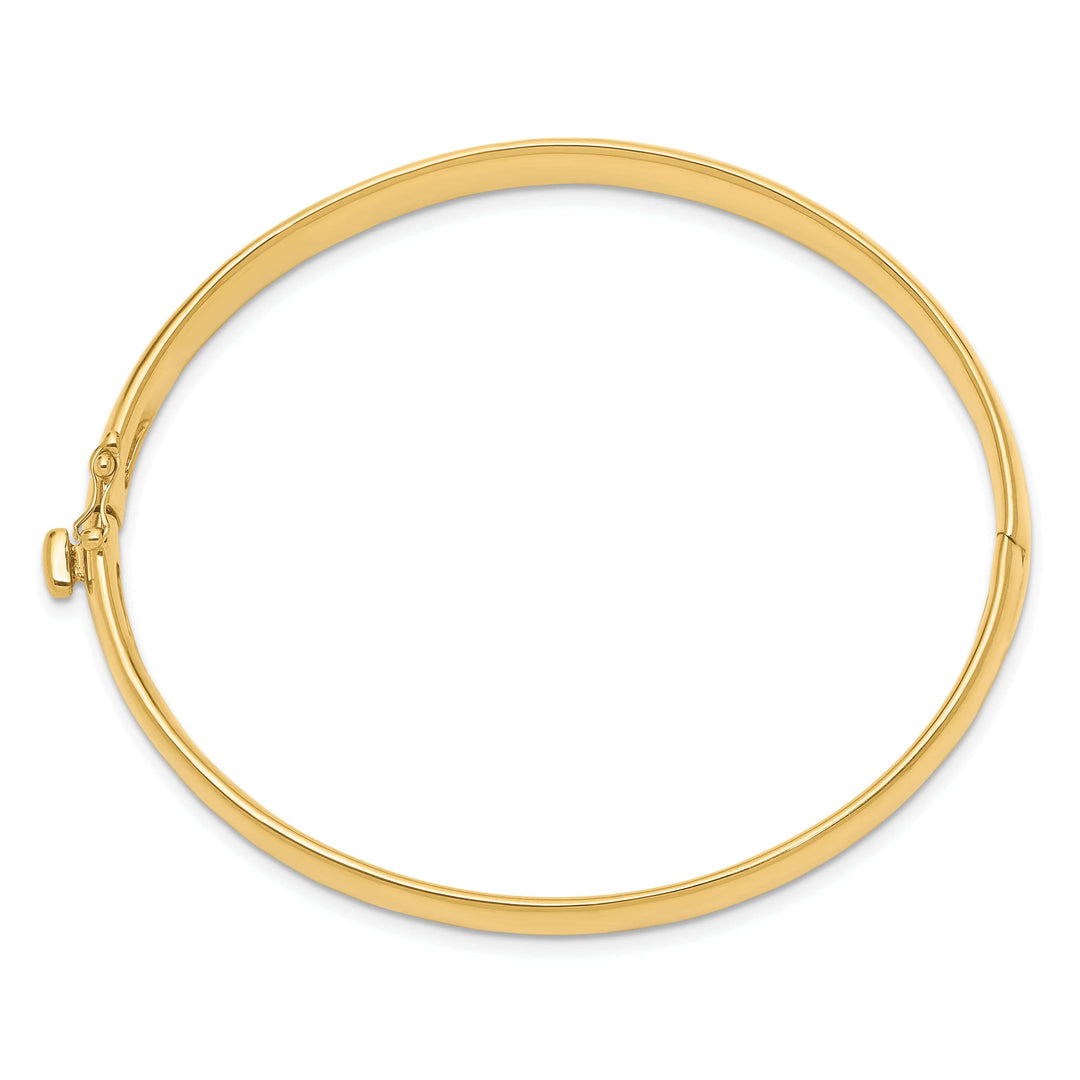 Lovely Rita's Bracelets 14k Yellow Gold Solid Hinged Bangle Bracelet