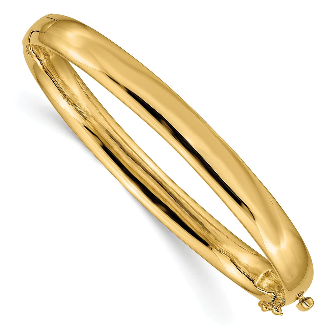 Lovely Rita's Bracelets 14k Yellow Gold Solid Hinged Bangle Bracelet