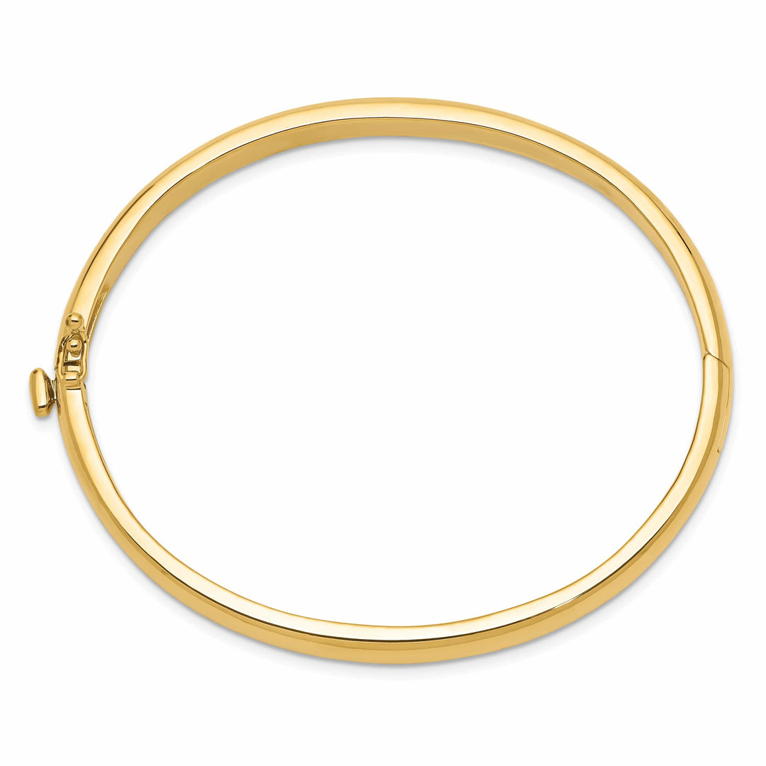 Lovely Rita's Bracelets 14k Yellow Gold Solid Hinged Bangle Bracelet