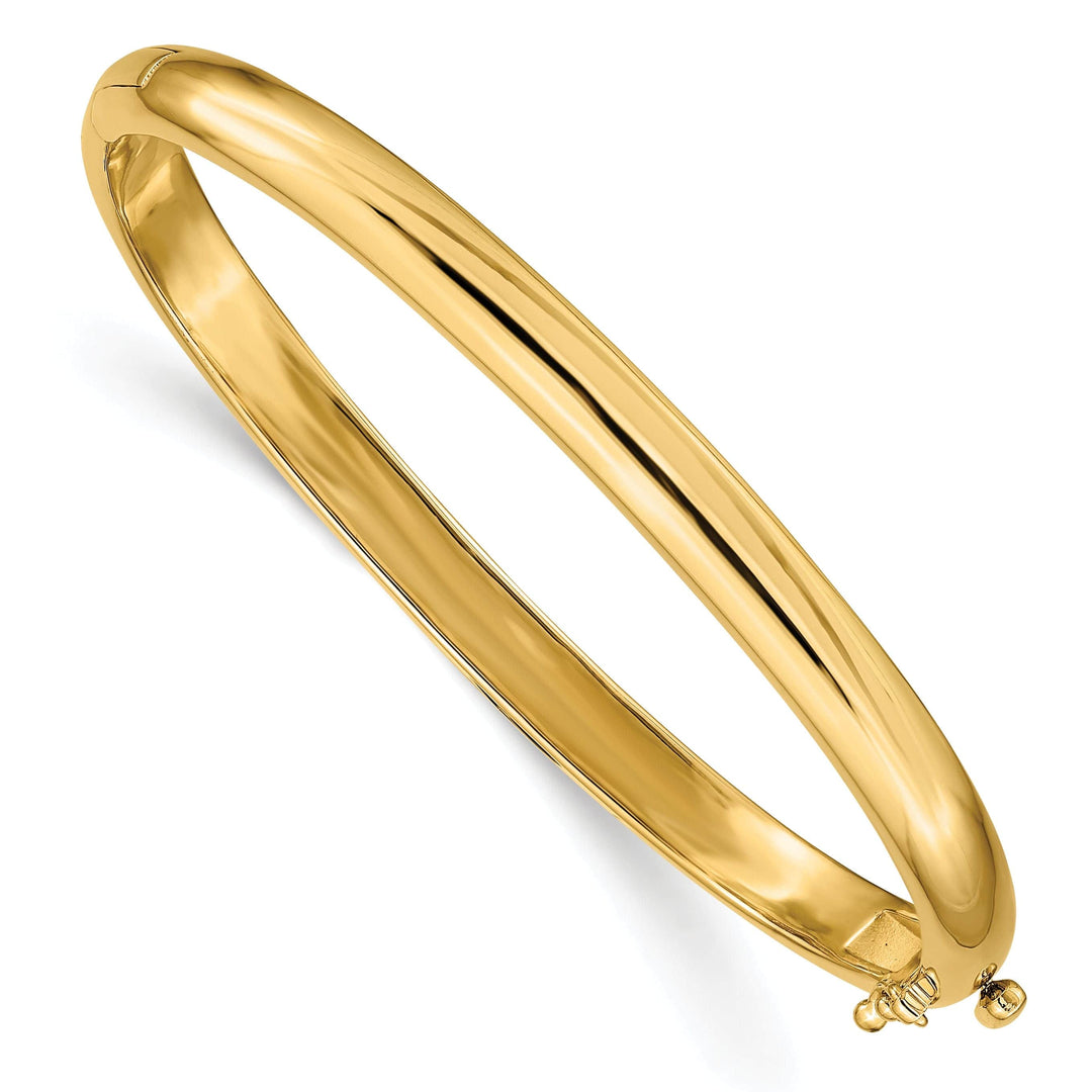 Lovely Rita's Bracelets 14k Yellow Gold Solid Hinged Bangle Bracelet