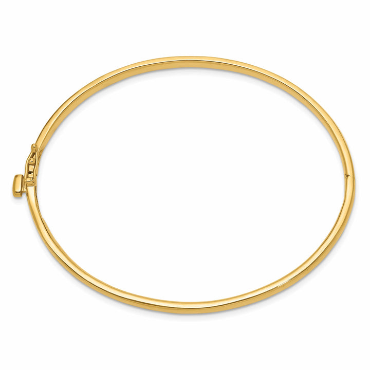 Lovely Rita's Bracelets 14k Yellow Gold Solid Hinged Bangle Bracelet