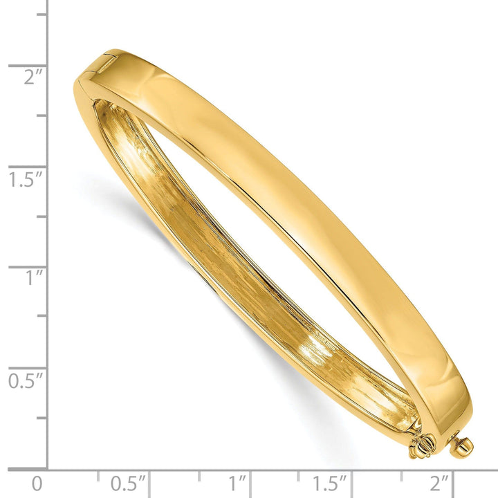 Lovely Rita's Bracelets 14k Yellow Gold Solid Hinged Bangle Bracelet