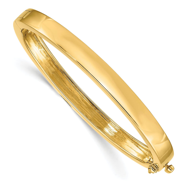 Lovely Rita's Bracelets 14k Yellow Gold Solid Hinged Bangle Bracelet
