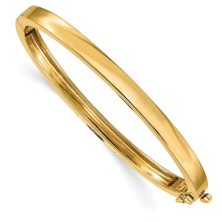 Lovely Rita's Bracelets 14k Yellow Gold Solid Hinged Bangle Bracelet
