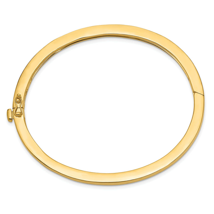 Lovely Rita's Bracelets 14k Yellow Gold Solid Hinged Bangle Bracelet