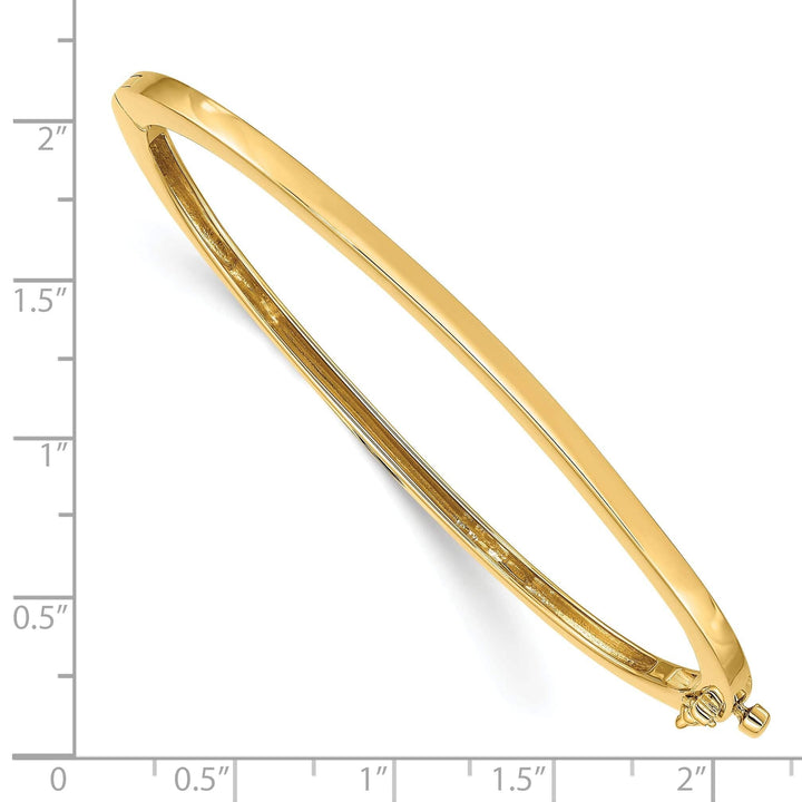 Lovely Rita's Bracelets 14k Yellow Gold Solid Hinged Bangle Bracelet