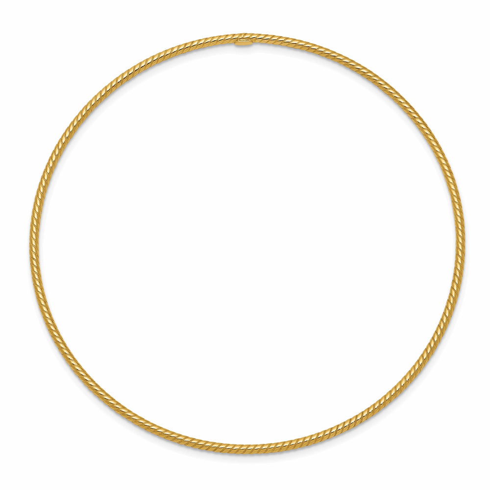 Lovely Rita's Bracelets 14k Yellow Gold Twist Bangle Bracelet