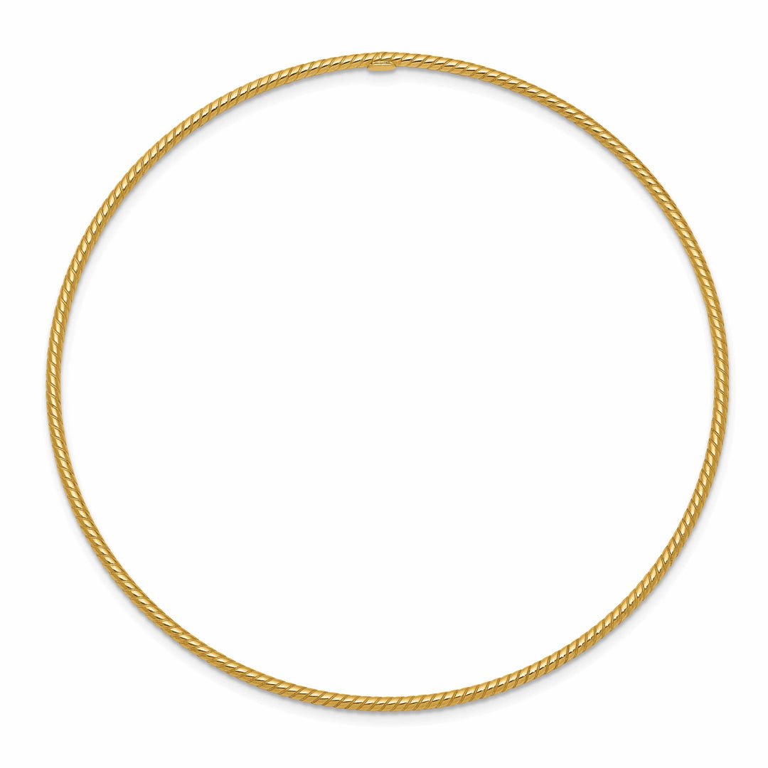 Lovely Rita's Bracelets 14k Yellow Gold Twist Bangle Bracelet