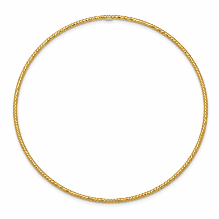 Lovely Rita's Bracelets 14k Yellow Gold Twist Bangle Bracelet
