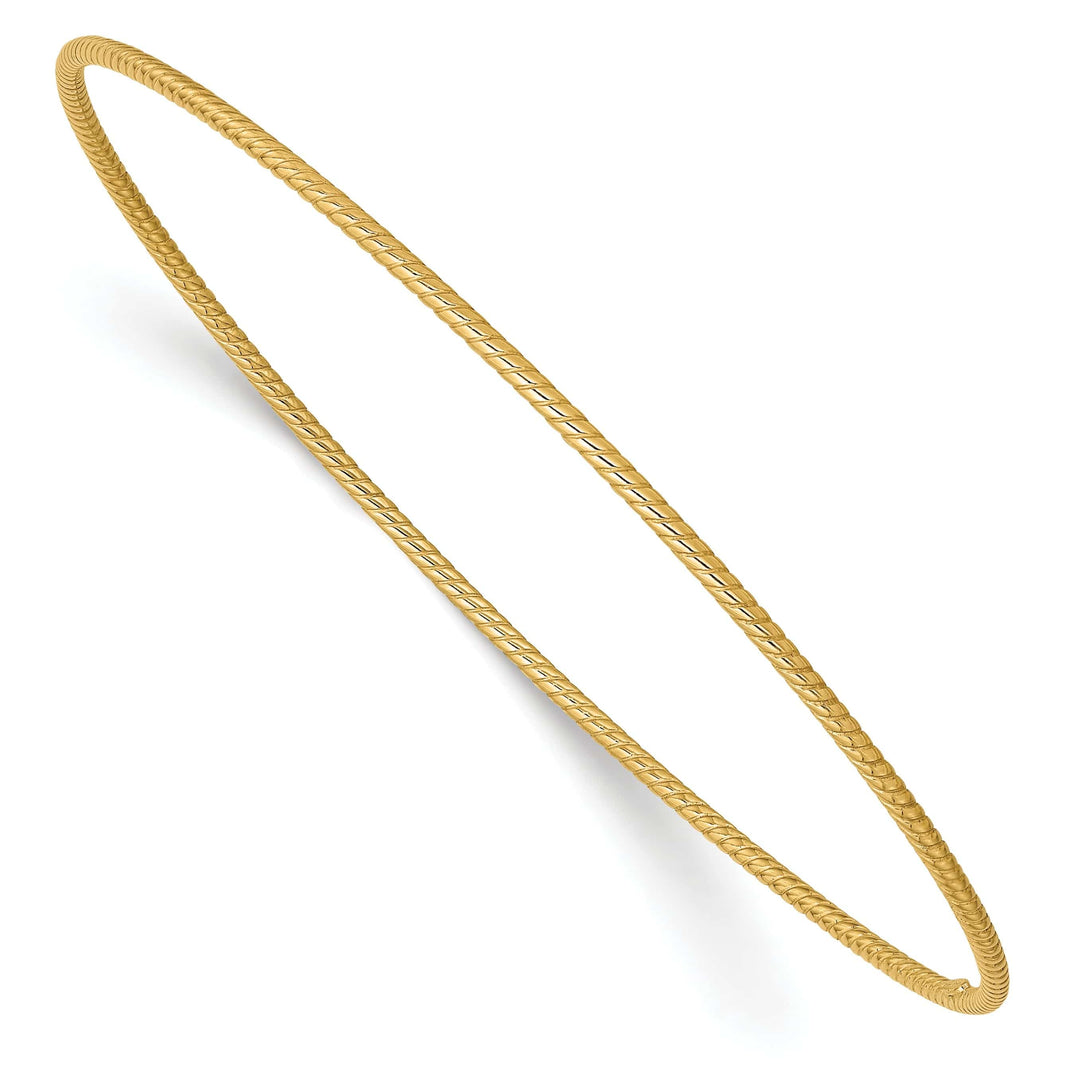 Lovely Rita's Bracelets 14k Yellow Gold Twist Bangle Bracelet