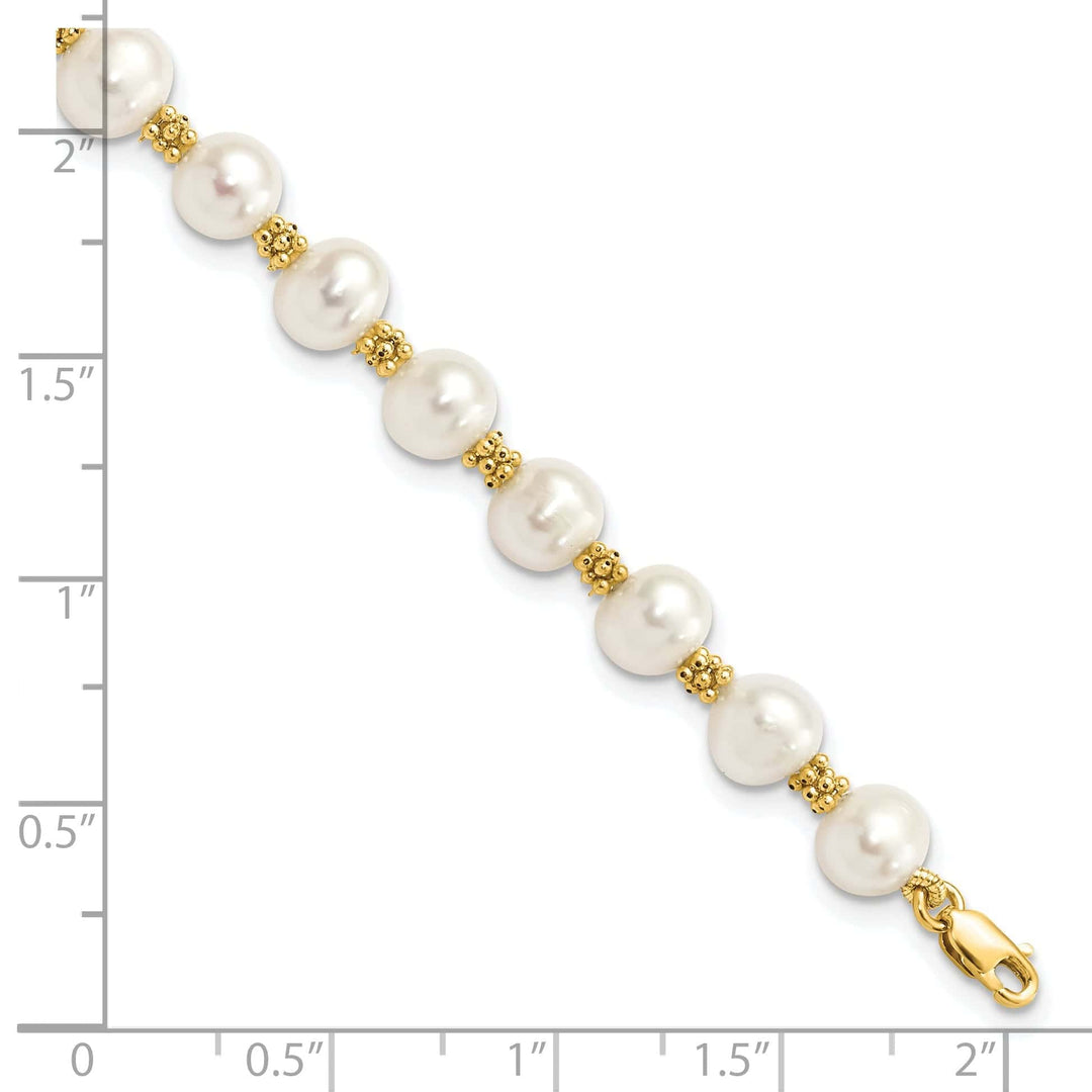 Lovely Rita's Bracelets 14k Yellow Gold Yellow Gold Pearl Bracelet
