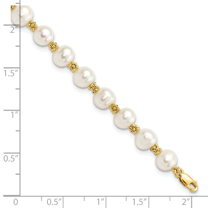 Lovely Rita's Bracelets 14k Yellow Gold Yellow Gold Pearl Bracelet