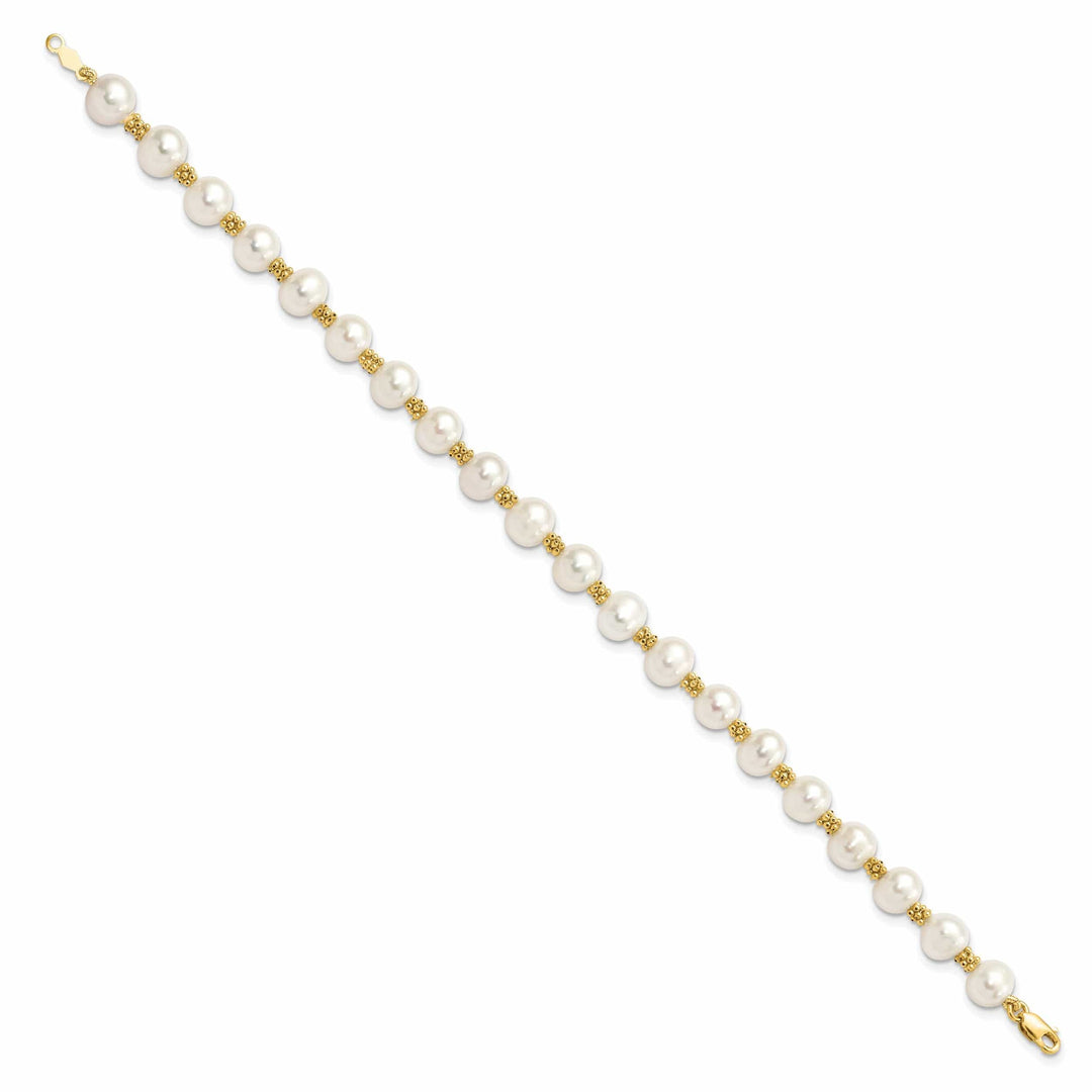 Lovely Rita's Bracelets 14k Yellow Gold Yellow Gold Pearl Bracelet