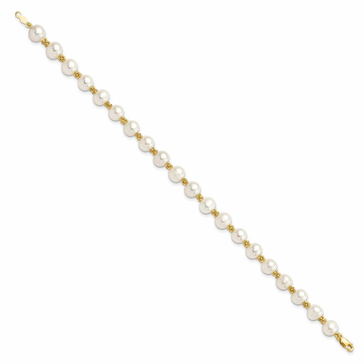 Lovely Rita's Bracelets 14k Yellow Gold Yellow Gold Pearl Bracelet