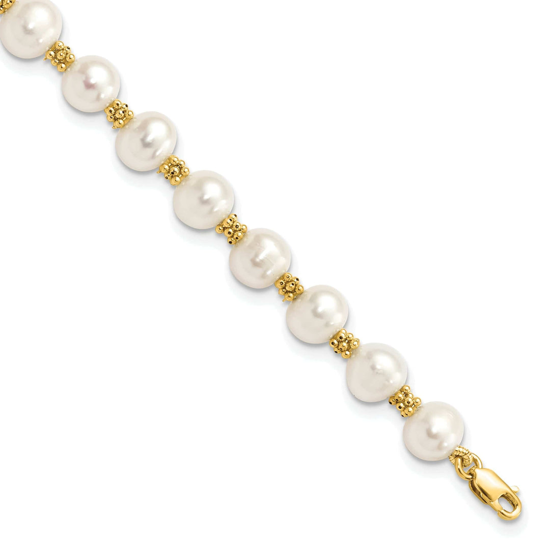 Lovely Rita's Bracelets 14k Yellow Gold Yellow Gold Pearl Bracelet