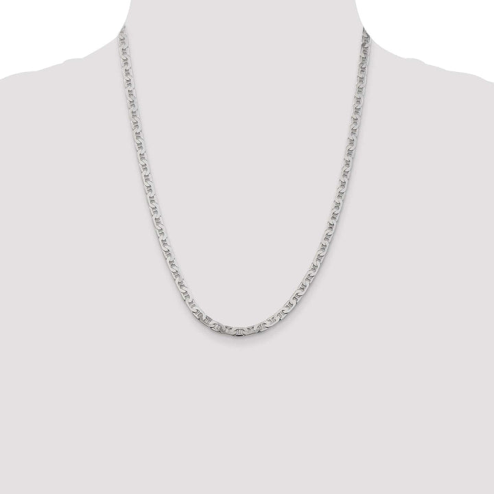 Lovely Rita's Bracelets 925 Silver Polished Finish 4.50-mm Width Anchor Chain