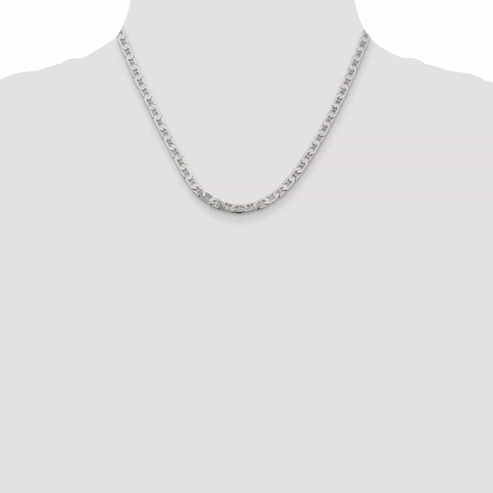 Lovely Rita's Bracelets 925 Silver Polished Finish 4.50-mm Width Anchor Chain