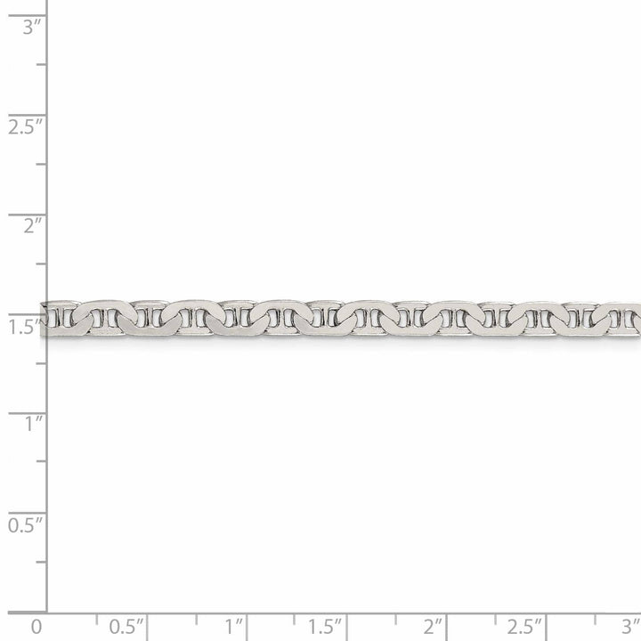 Lovely Rita's Bracelets 925 Silver Polished Finish 4.50-mm Width Anchor Chain