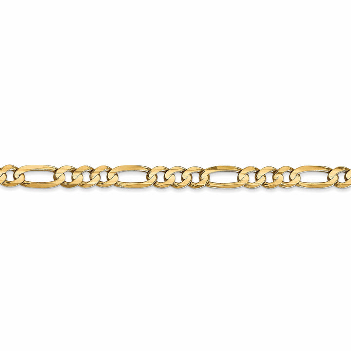 Lovely Rita's Bracelets Leslie 10k Yellow Gold 4.5mm Light Figaro Chain
