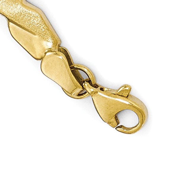 Lovely Rita's Bracelets Leslie 10k Yellow Gold Polish Brushed Bracelet