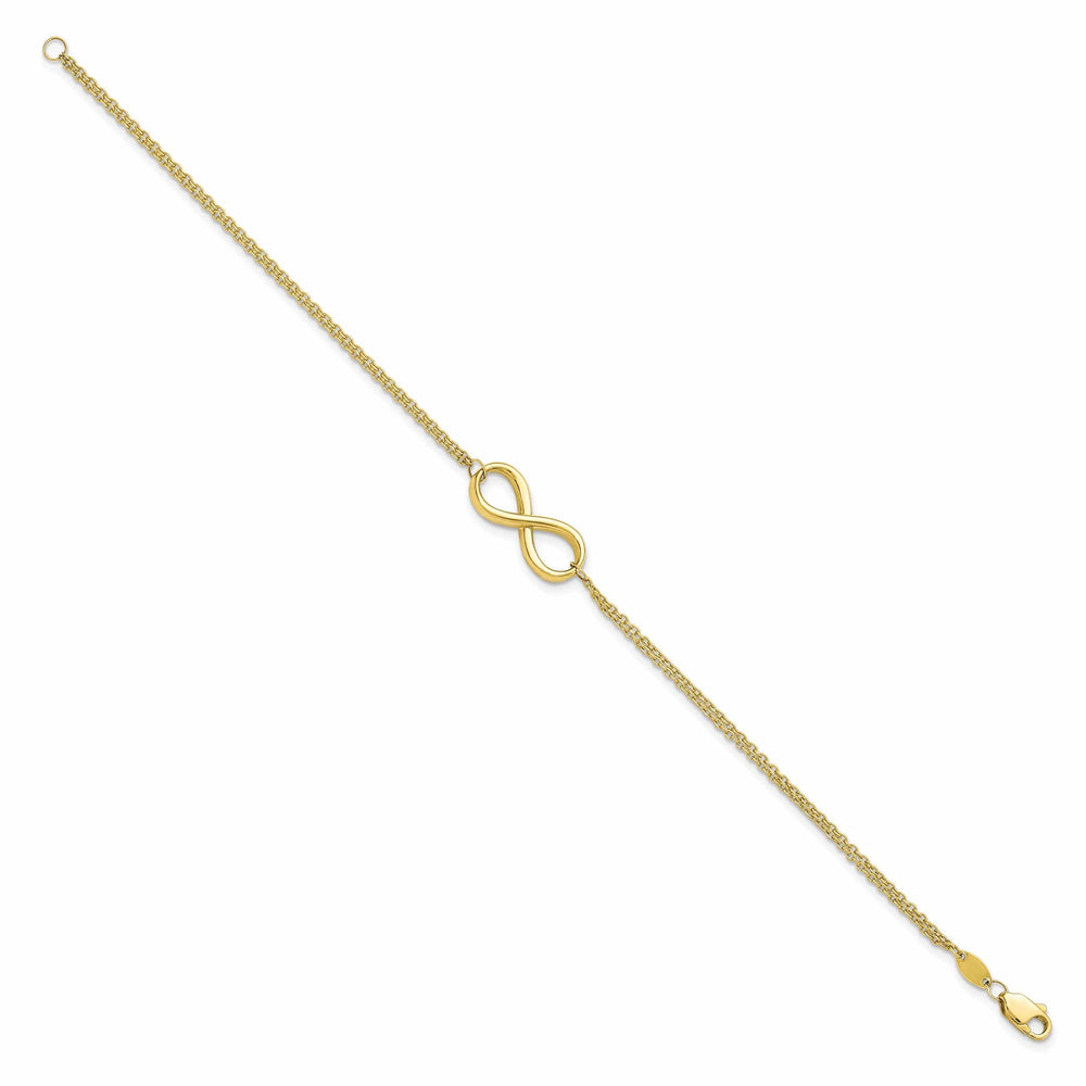 Lovely Rita's Bracelets Leslie 10k Yellow Gold Polish Infinity Bracelet