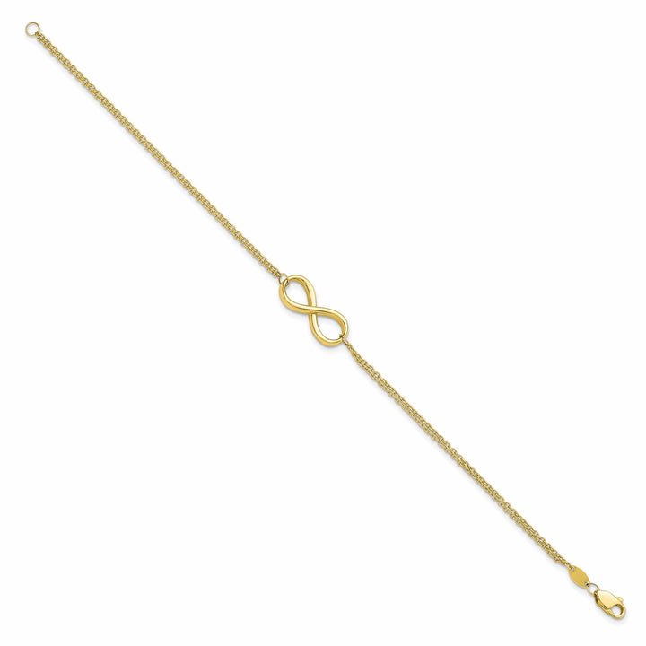Lovely Rita's Bracelets Leslie 10k Yellow Gold Polish Infinity Bracelet