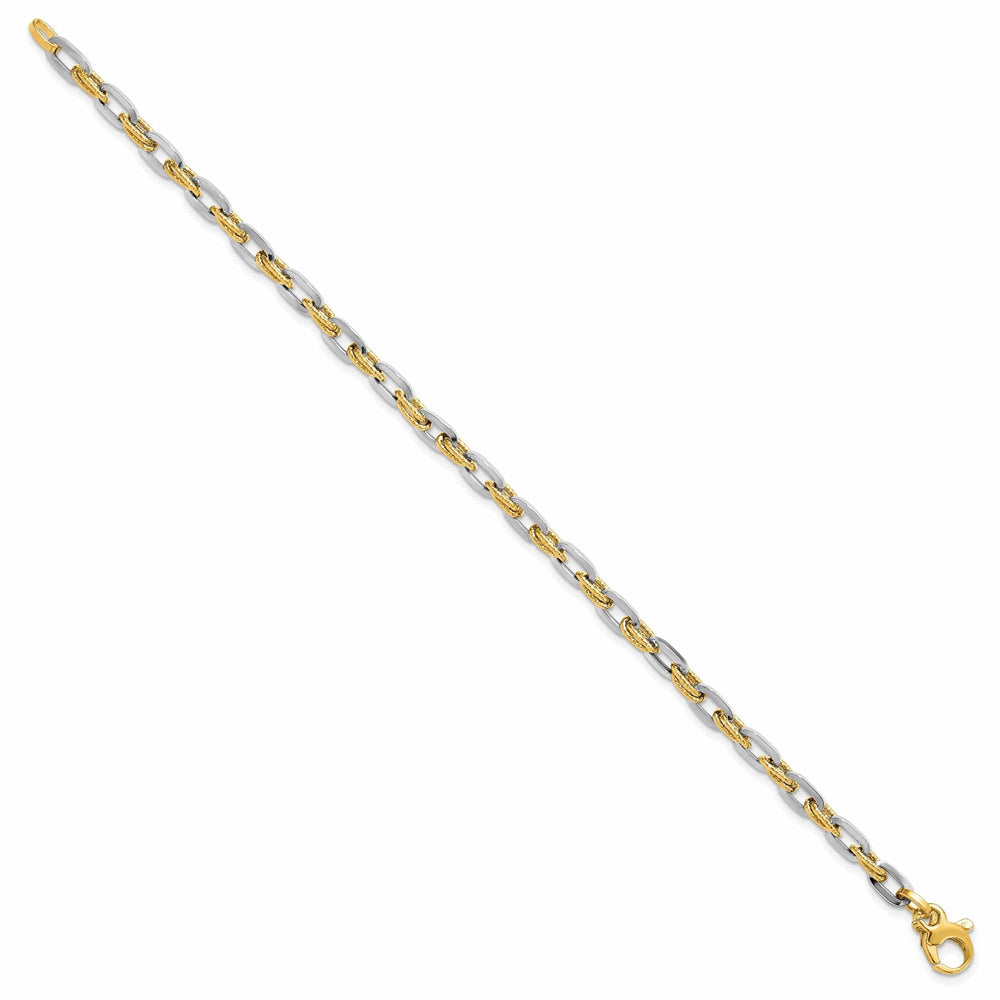 Lovely Rita's Bracelets Leslie 14k Two Tone Gold Polished D.C  Bracelet