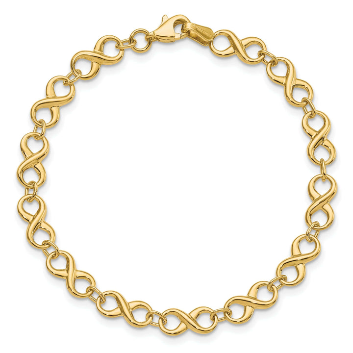 Lovely Rita's Bracelets Leslie 14k Yellow Gold Polish Infinity Bracelet